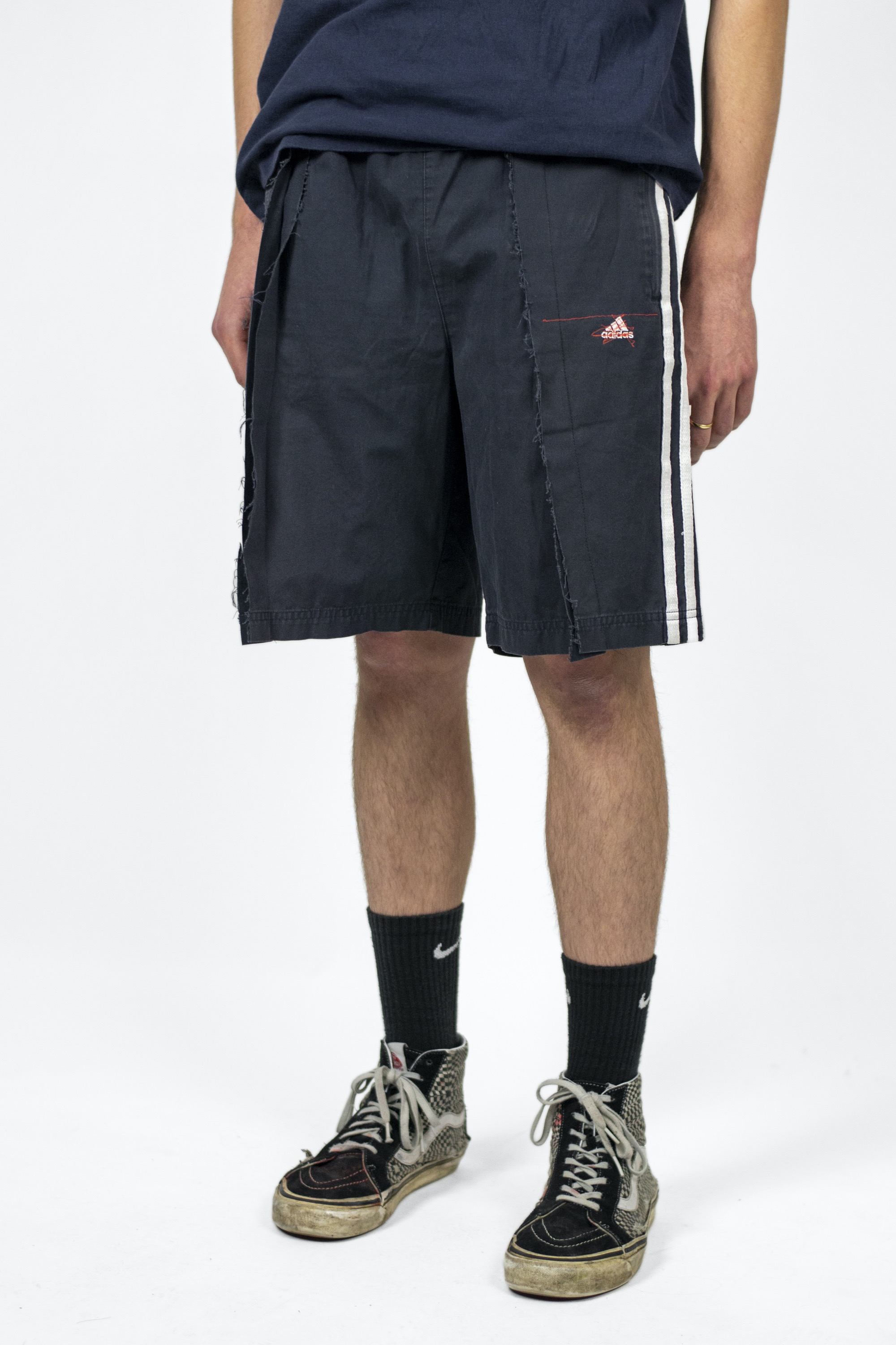 A model wearing fixed shorts